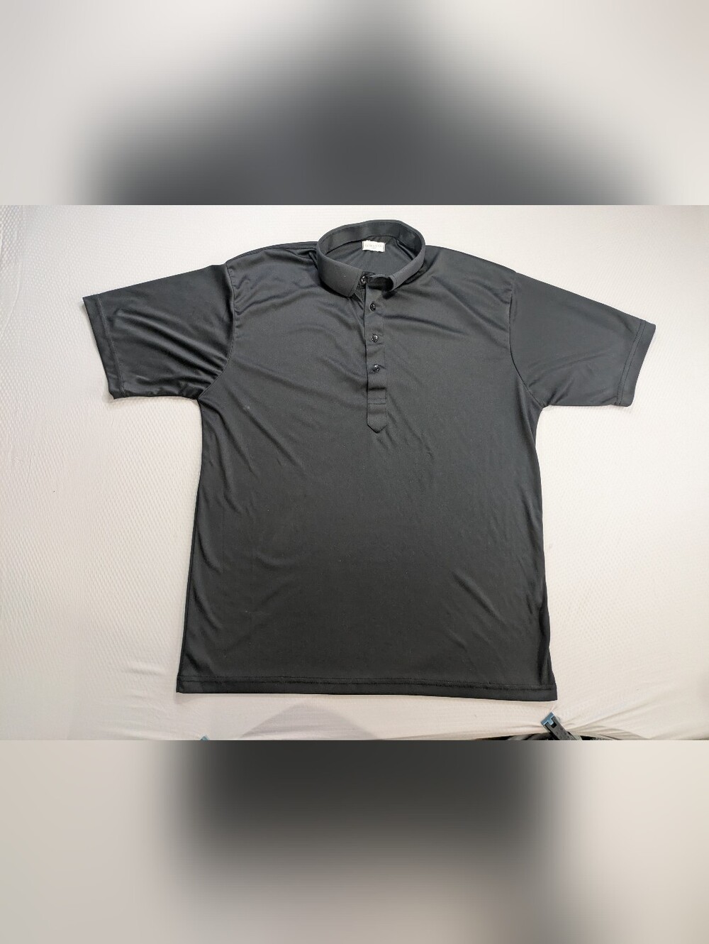 Collars Co Shirt Mens XL Black Dress Collar Polo Stretch Lightweight Golf Top